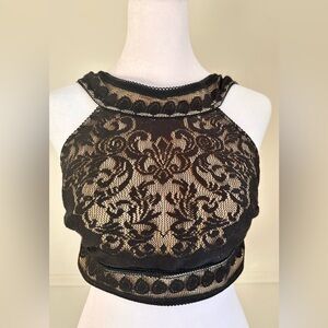 For Love and Lemons Skivvies Bralette | black lace - size: small